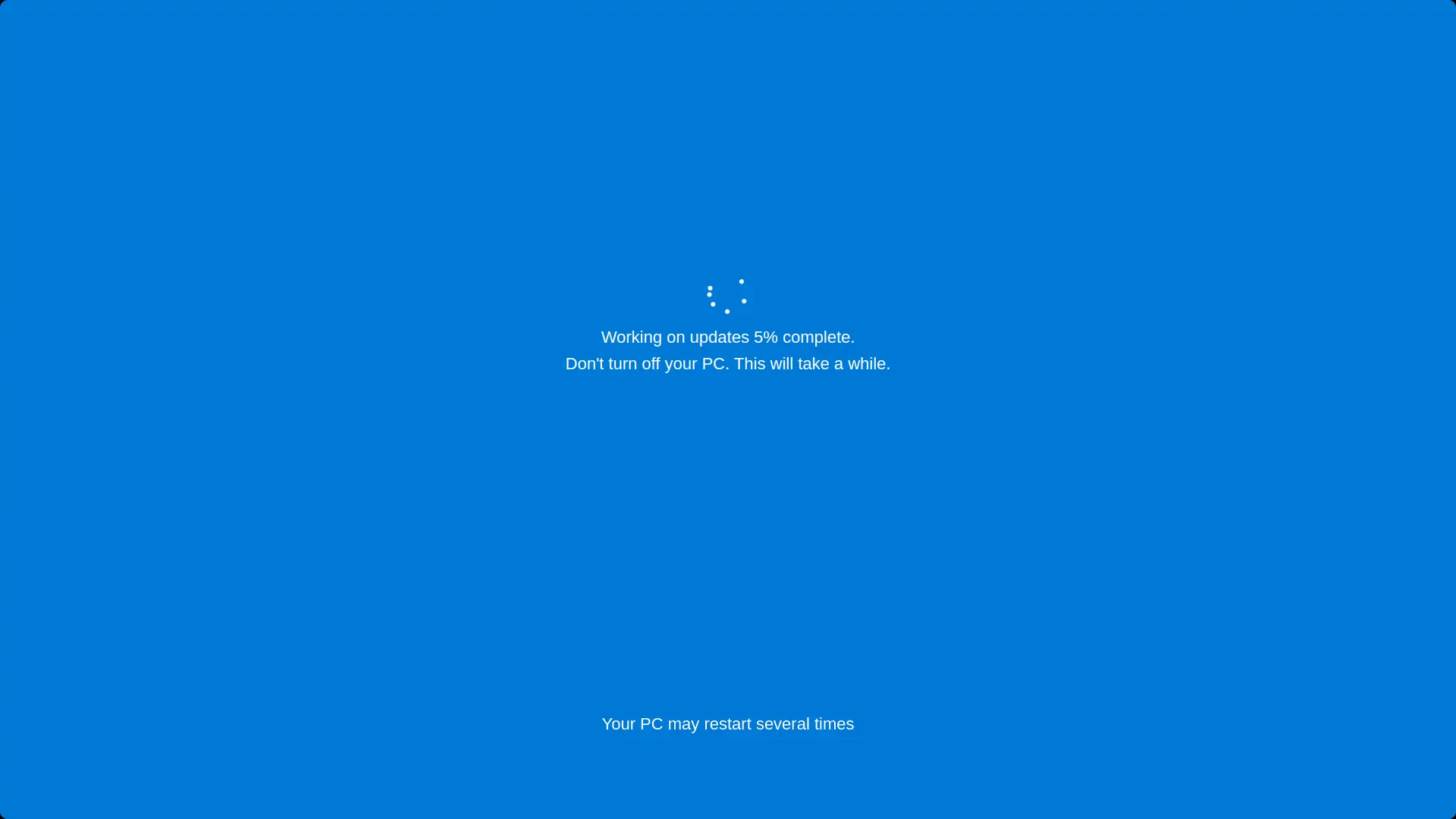 windows 10 fake update poster